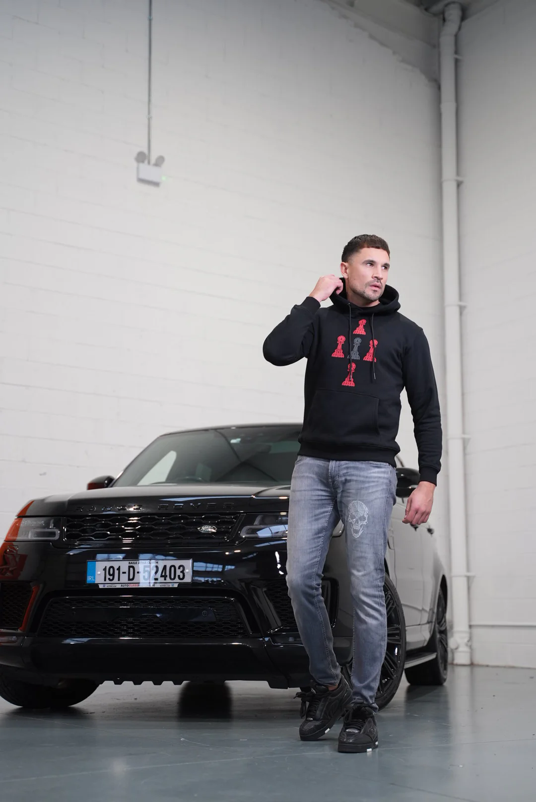 5 PAWN HOODIE 4 RED 1 BLACK - Image 3