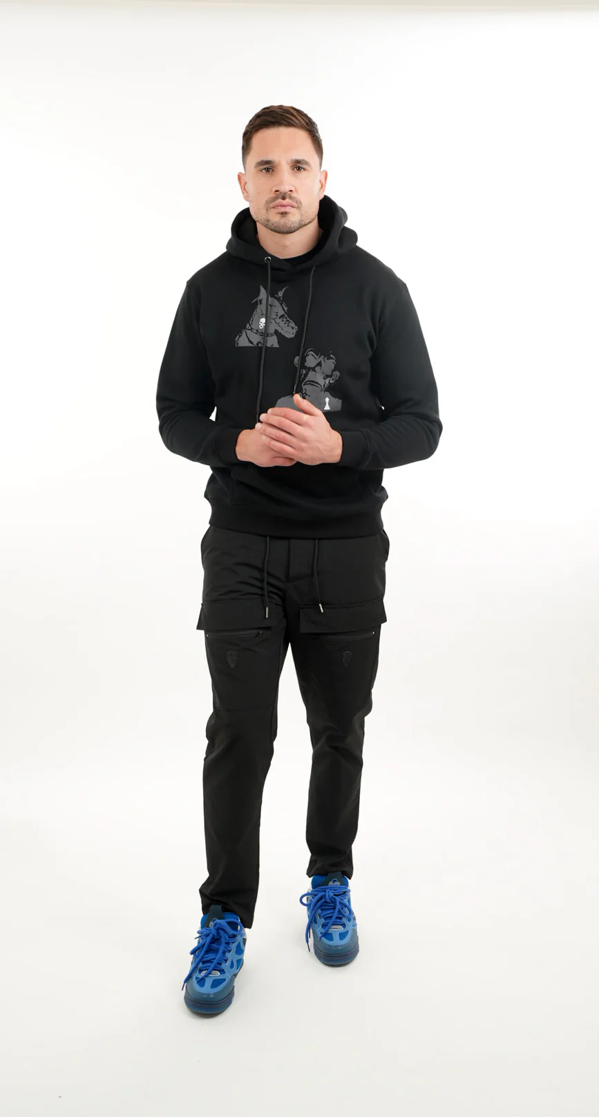 Amico Black Dog & Joker Hoodie - Image 3