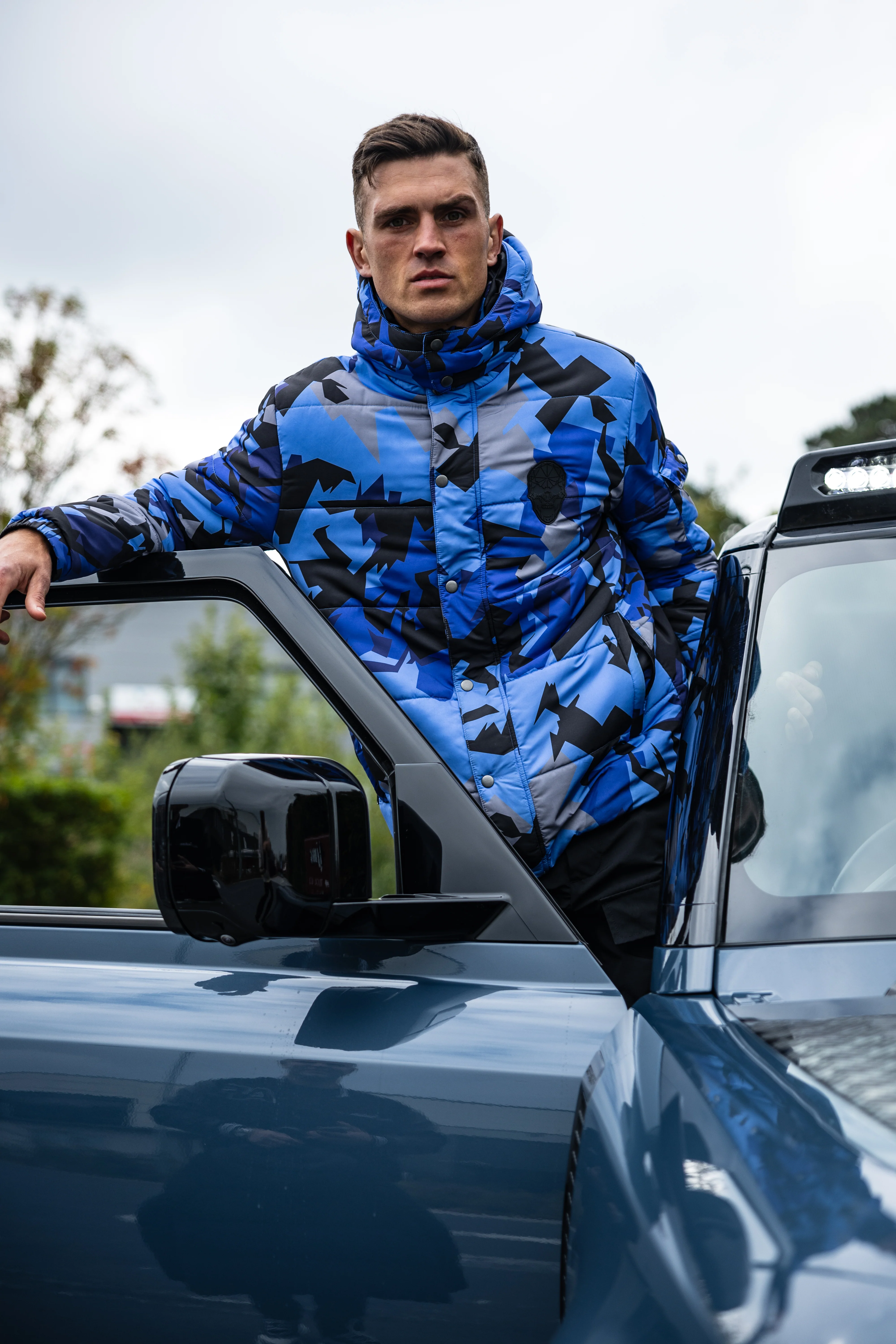 AMICO CAMO SKULL JACKET BLUE - Image 5