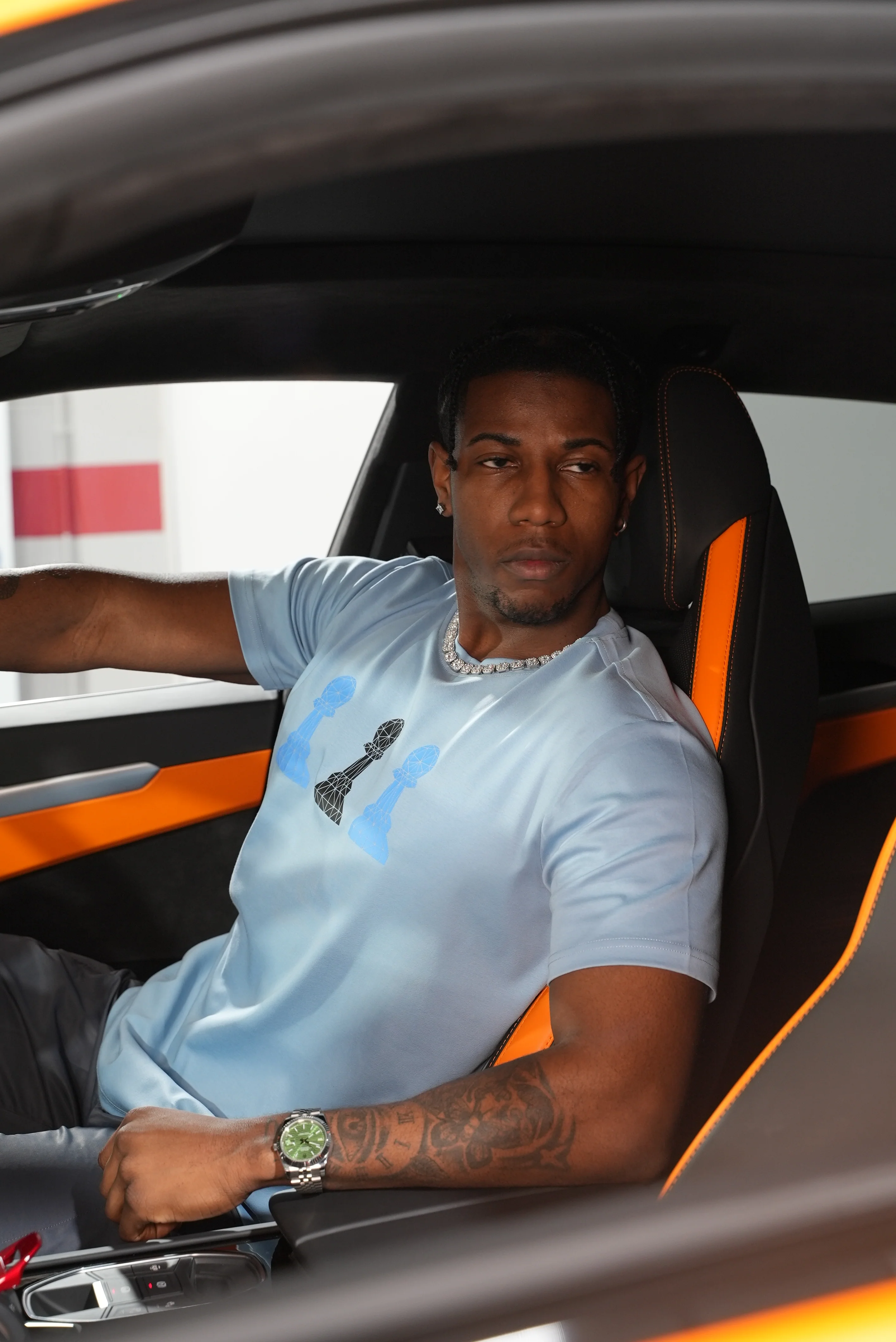 Amico Tri-Pawn Baby Blue Blue/Black Tee - Image 20