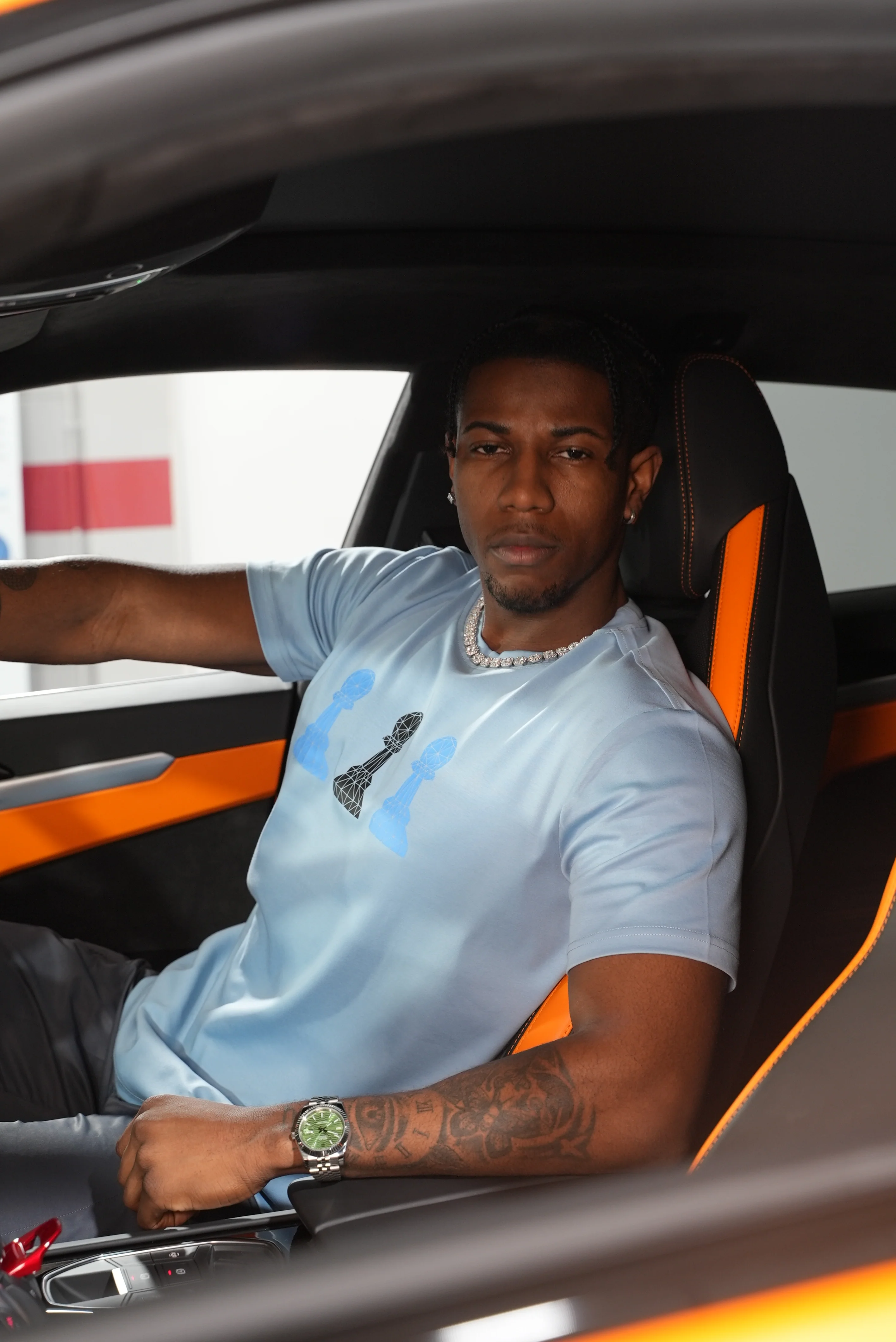 Amico Tri-Pawn Baby Blue Blue/Black Tee - Image 21