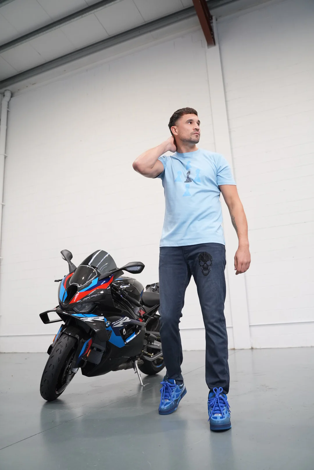 BABY BLUE 5 PAWN TEE 4 BLUE 1 BLACK - Image 5