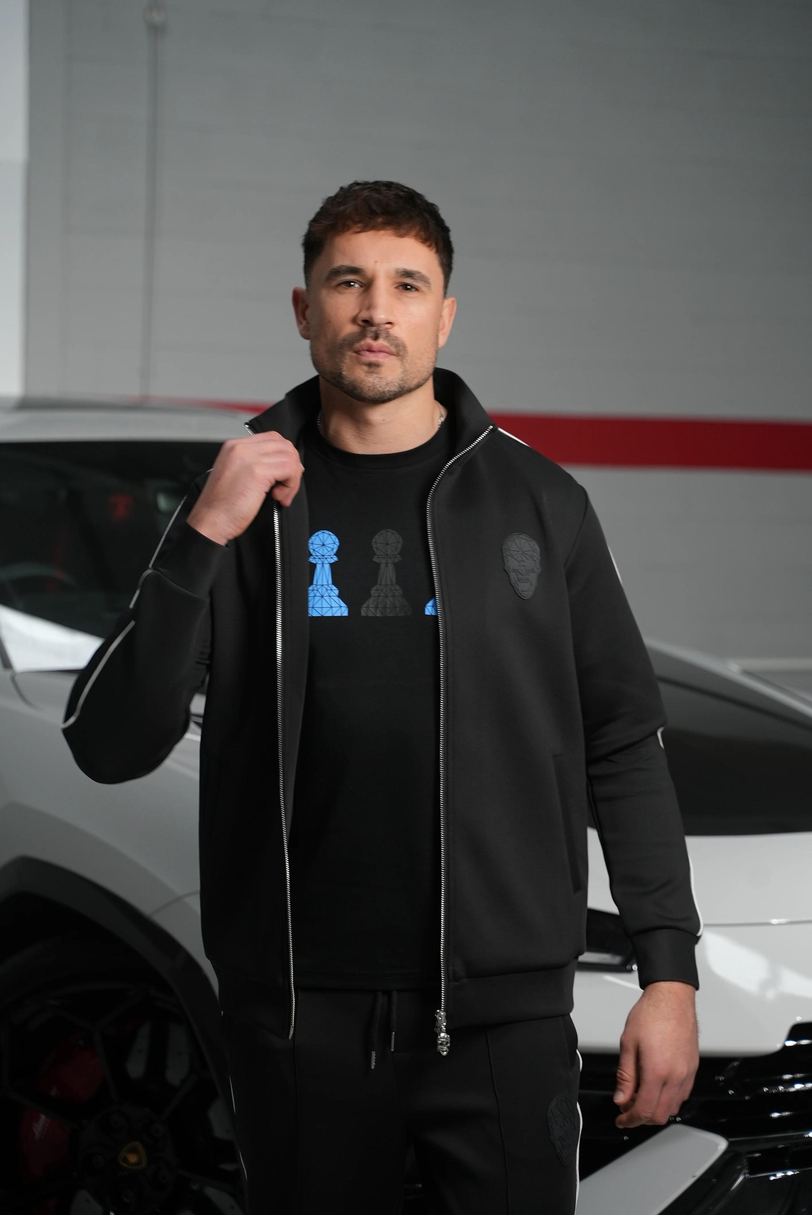 Black Skull Zip Jacket - Image 3