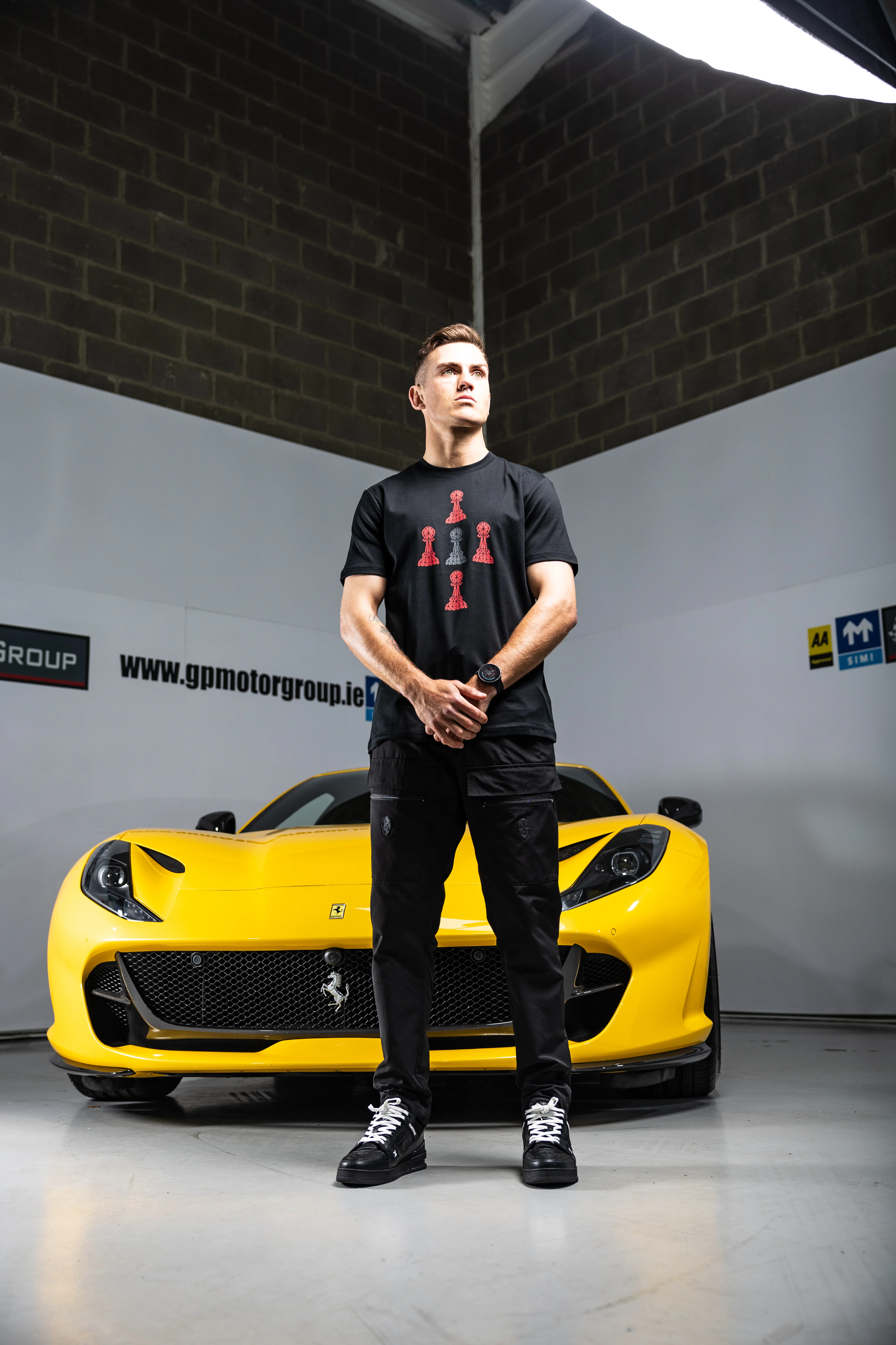 BLACK TEE 5 PAWN TEE -4 RED 1 GREY - Image 4