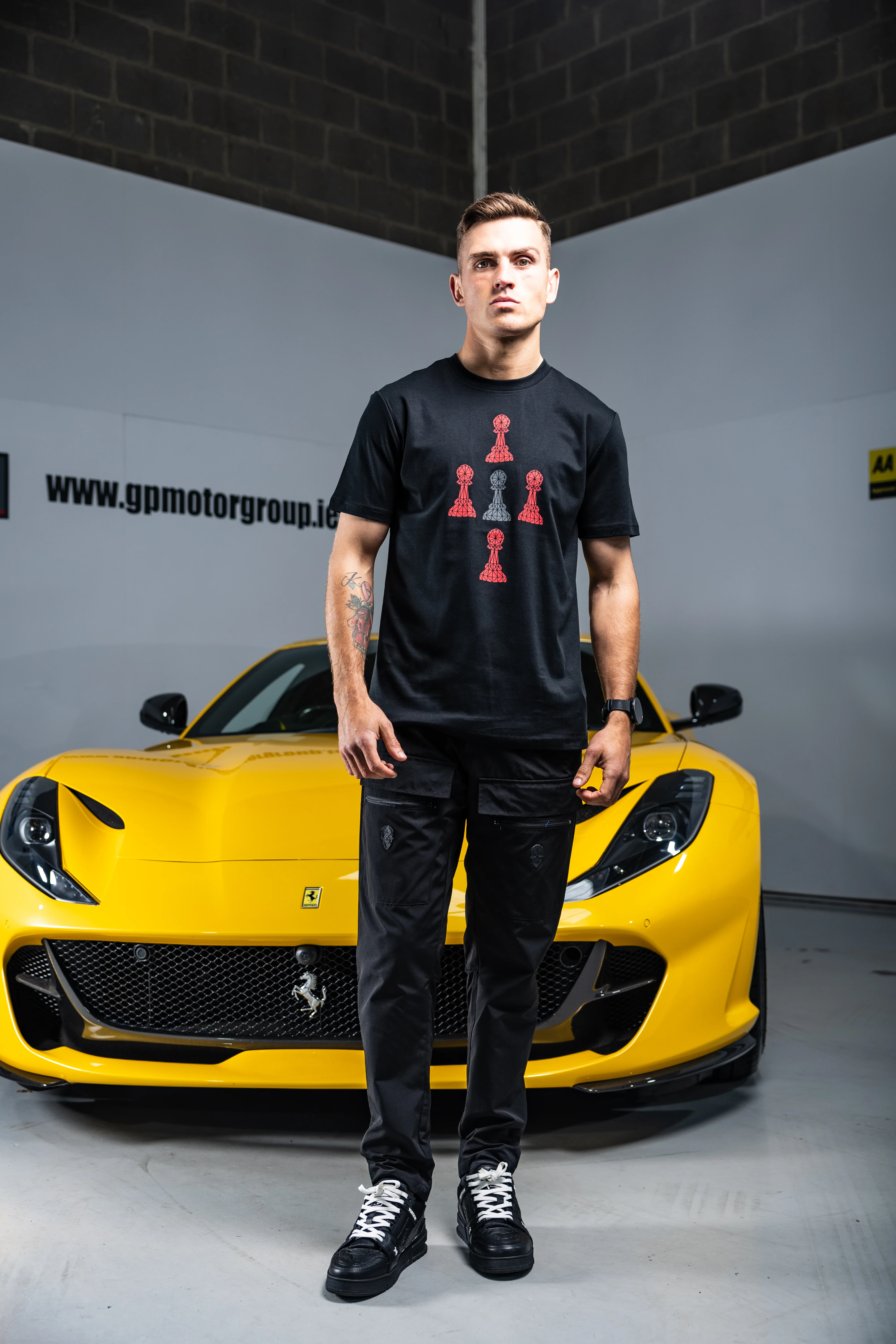 BLACK TEE 5 PAWN TEE -4 RED 1 GREY - Image 6