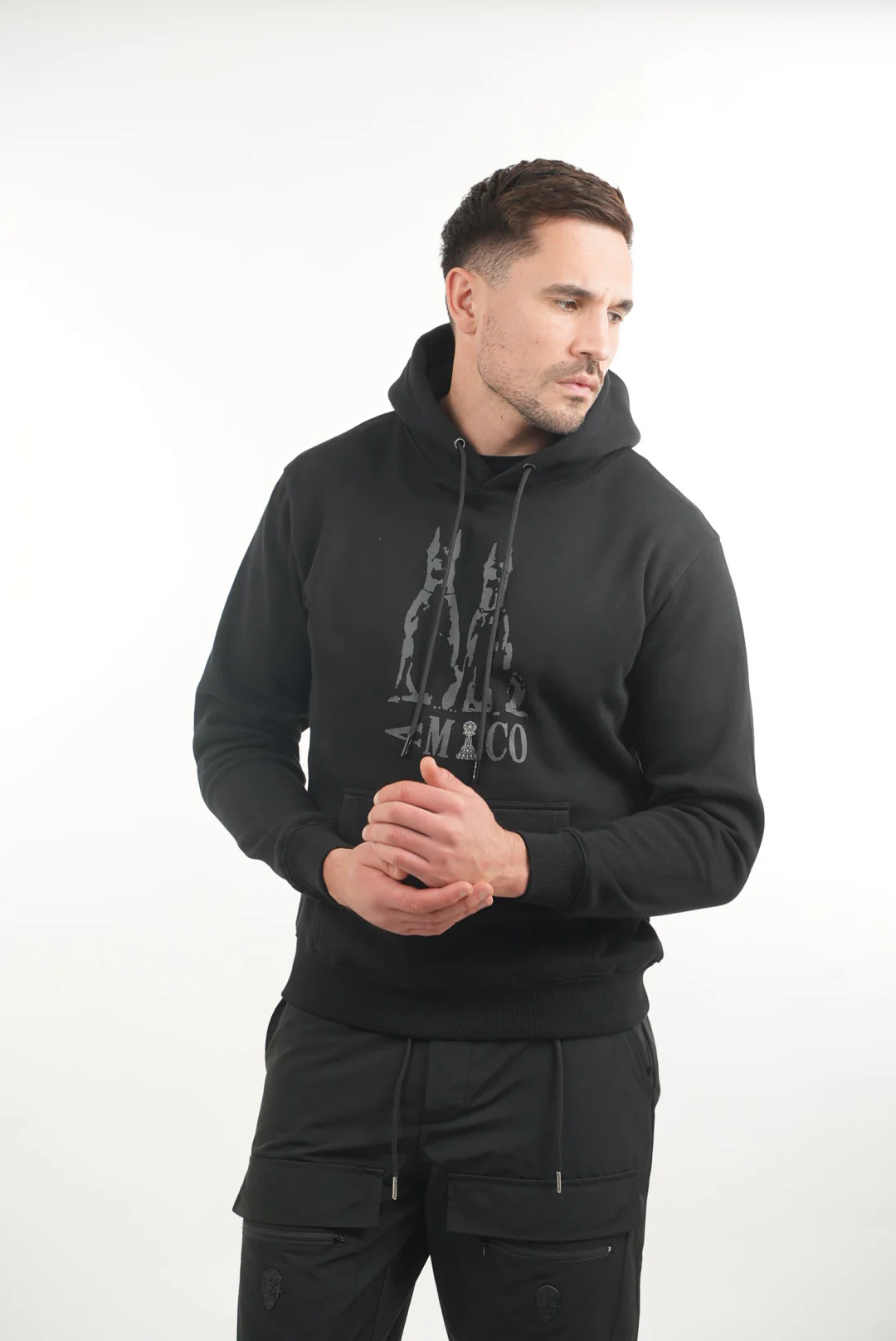 Black Two Dogs Hoodie - Image 4