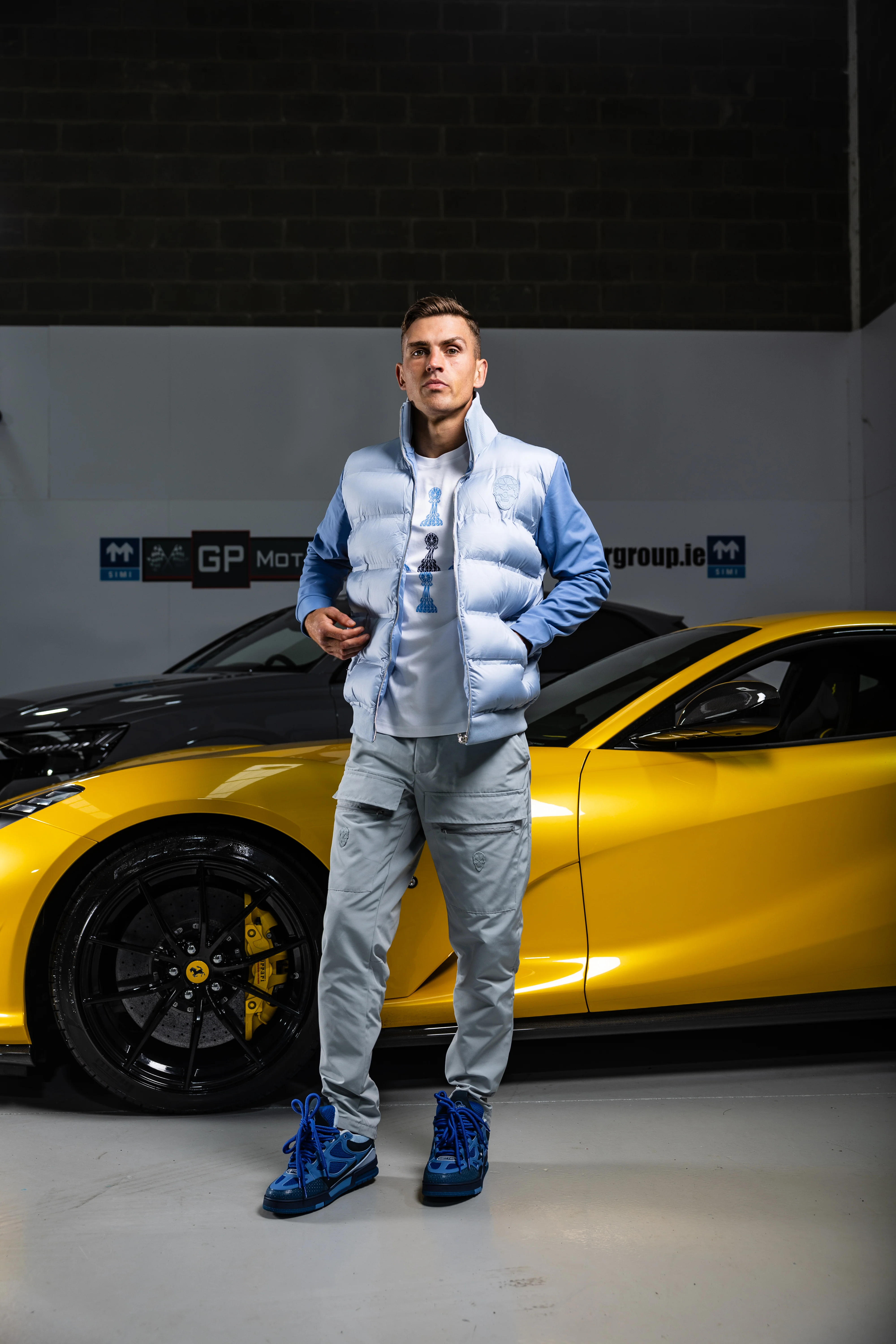 Blue Two Pattern Light Weight Jacket - Image 3