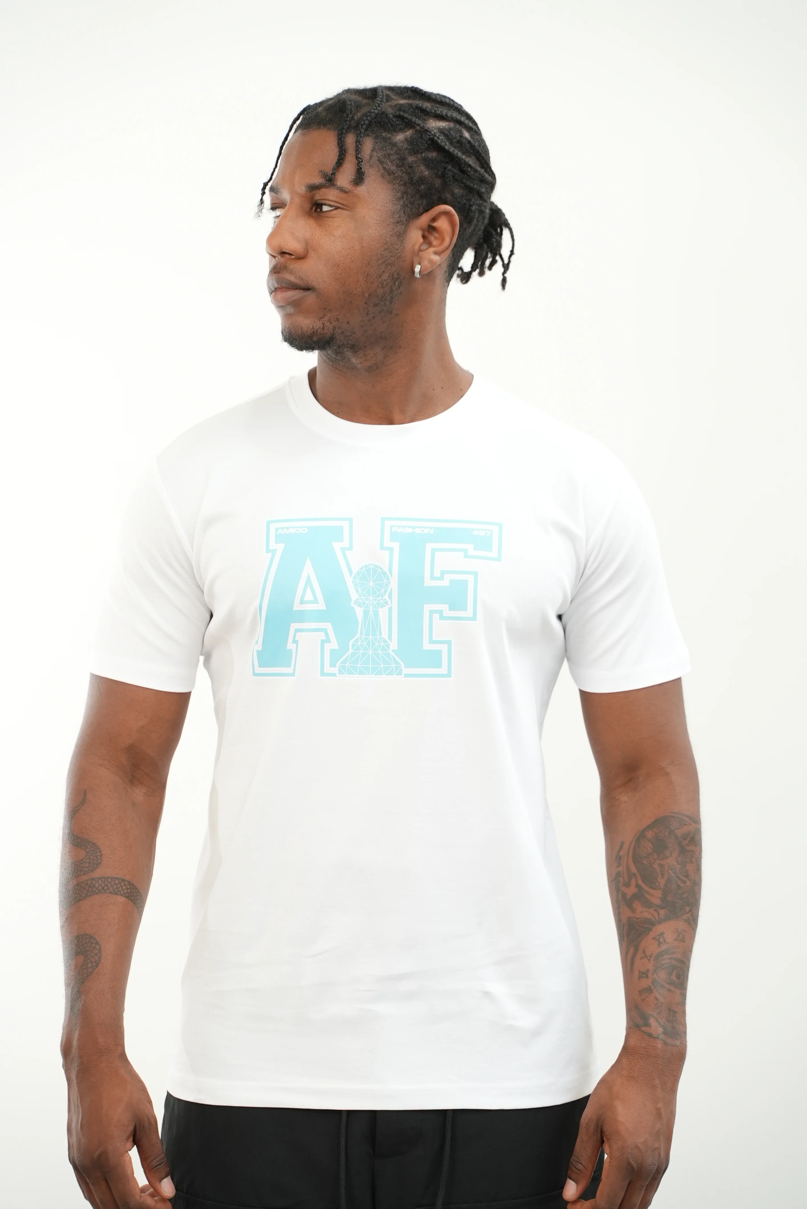 Men's AF Blue T-Shirt - Image 3