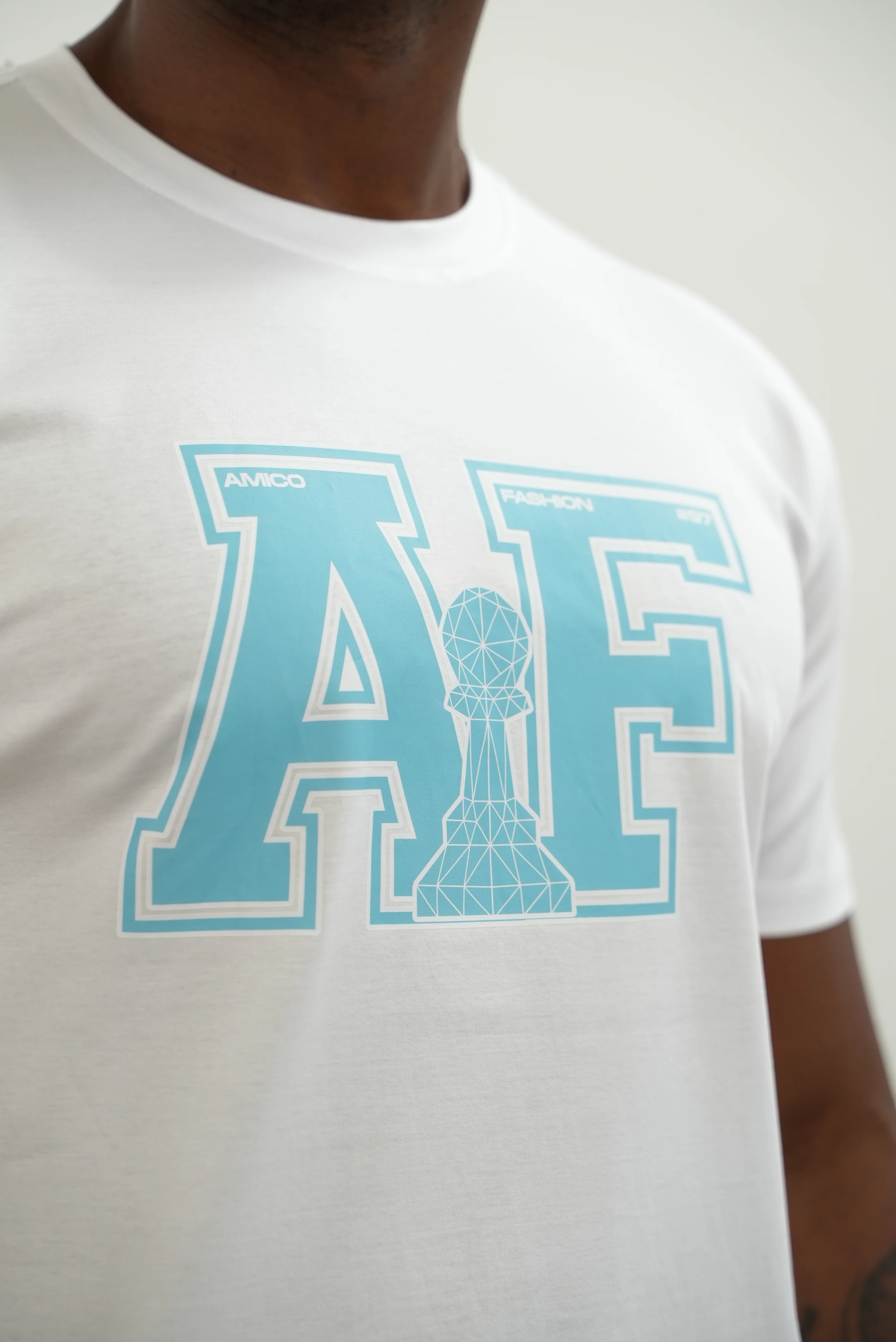 Men's AF Blue T-Shirt - Image 4
