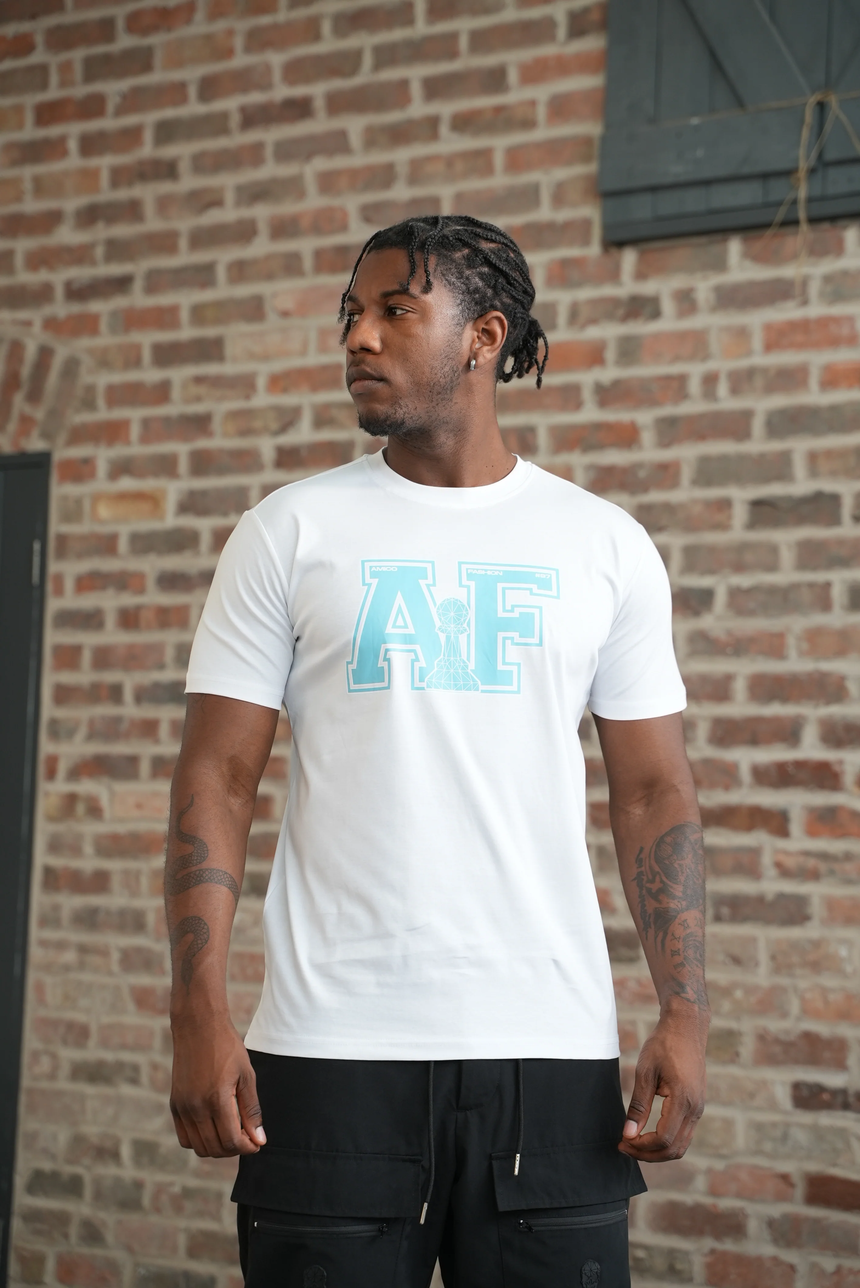 Men's AF Blue T-Shirt - Image 6