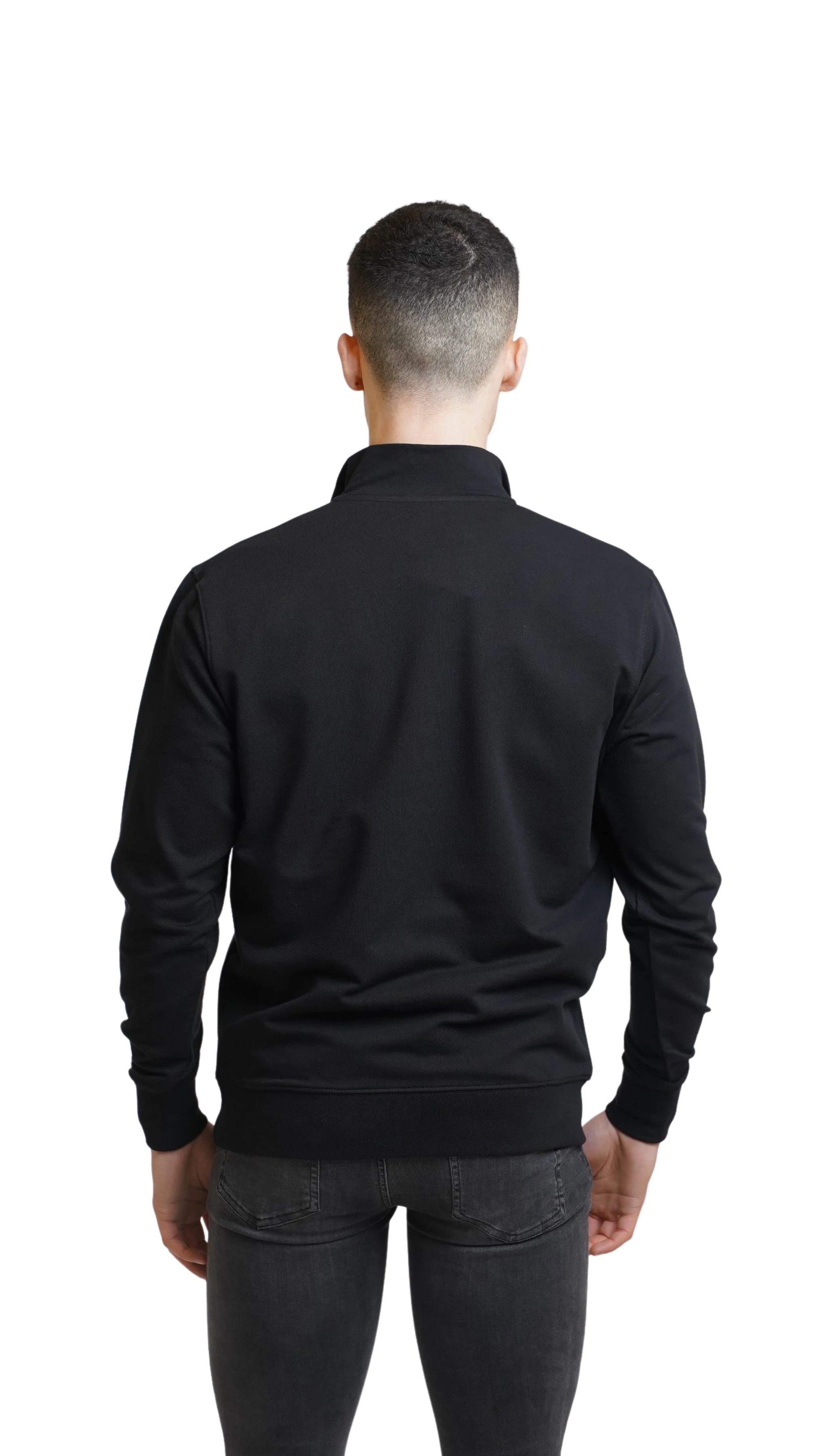 Men's Amico Black Half Zip Top - Image 4