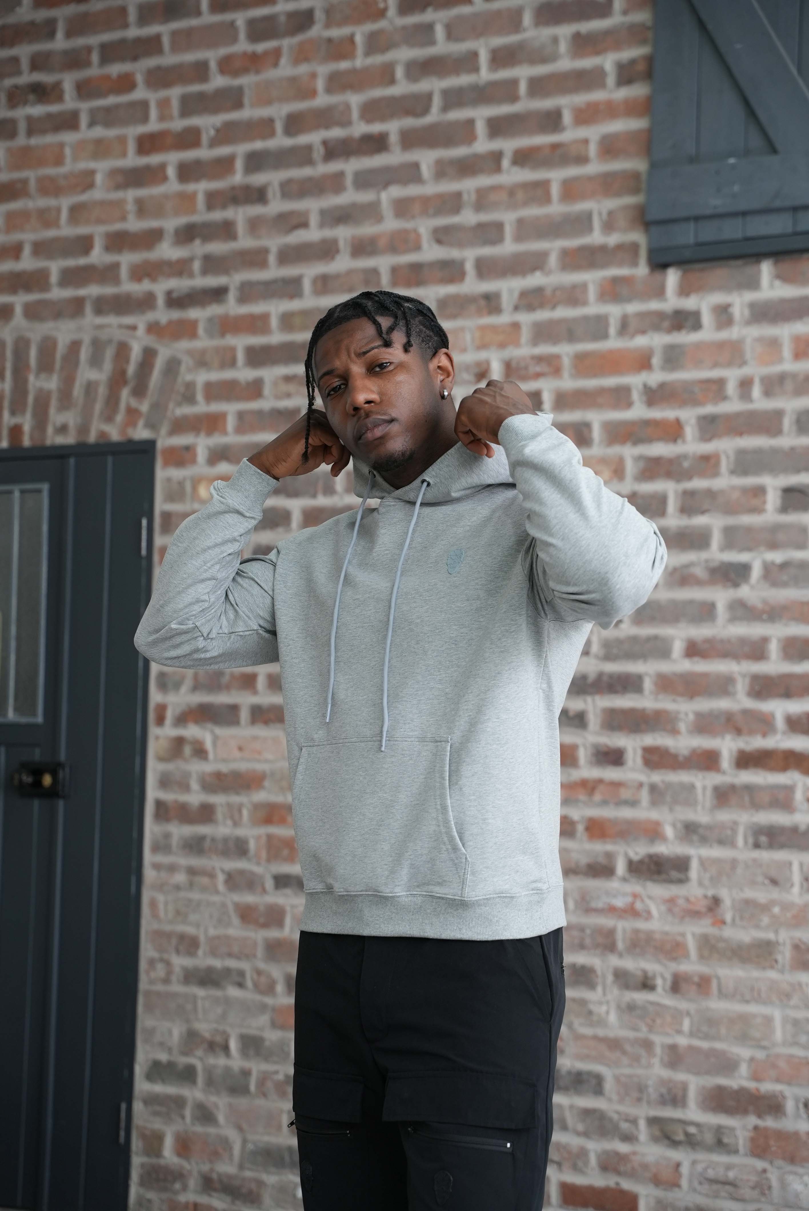 Men's Amico Double Skull Badge Cargos Black - Image 4