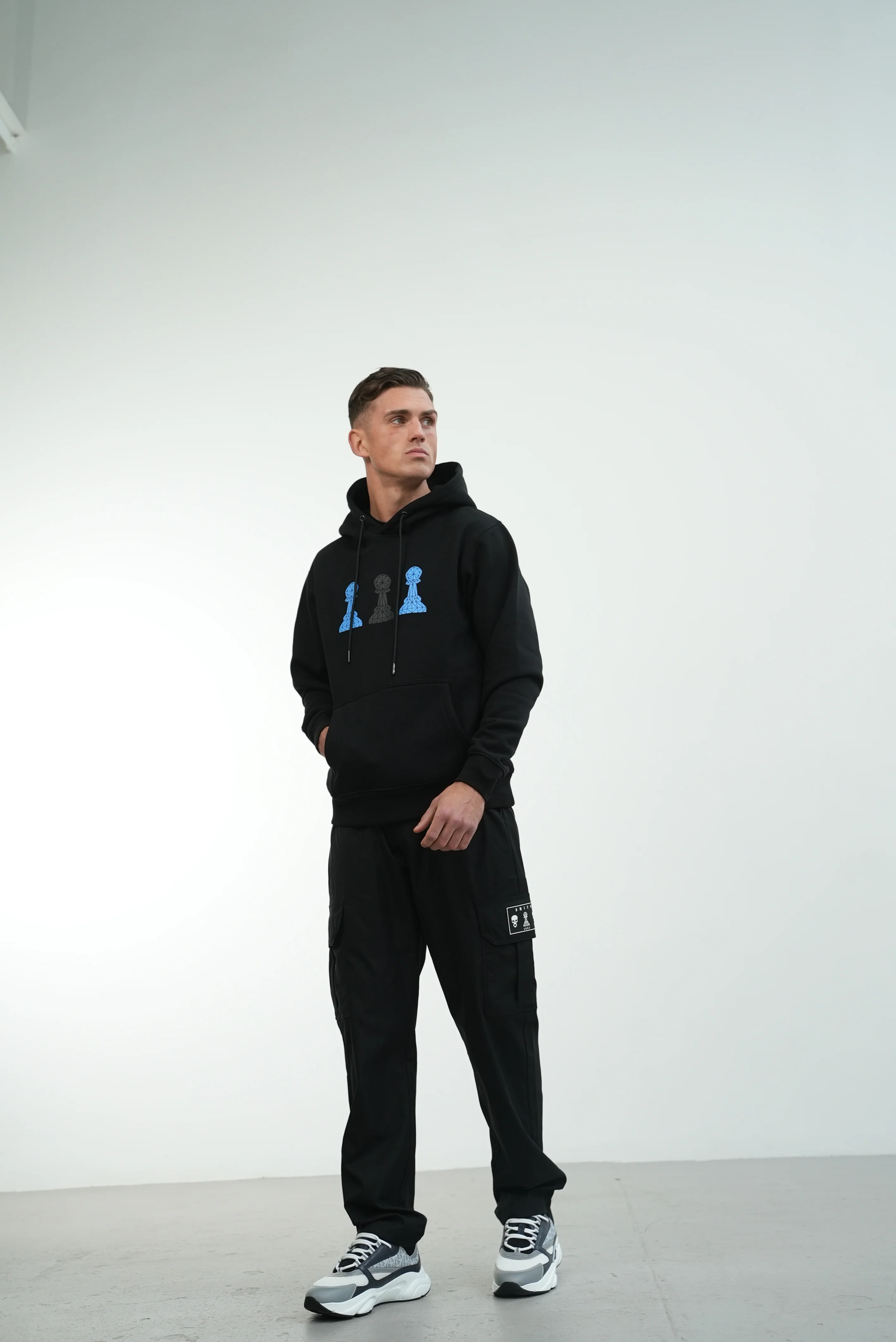 Men's Black Cargo Bottoms - Image 4