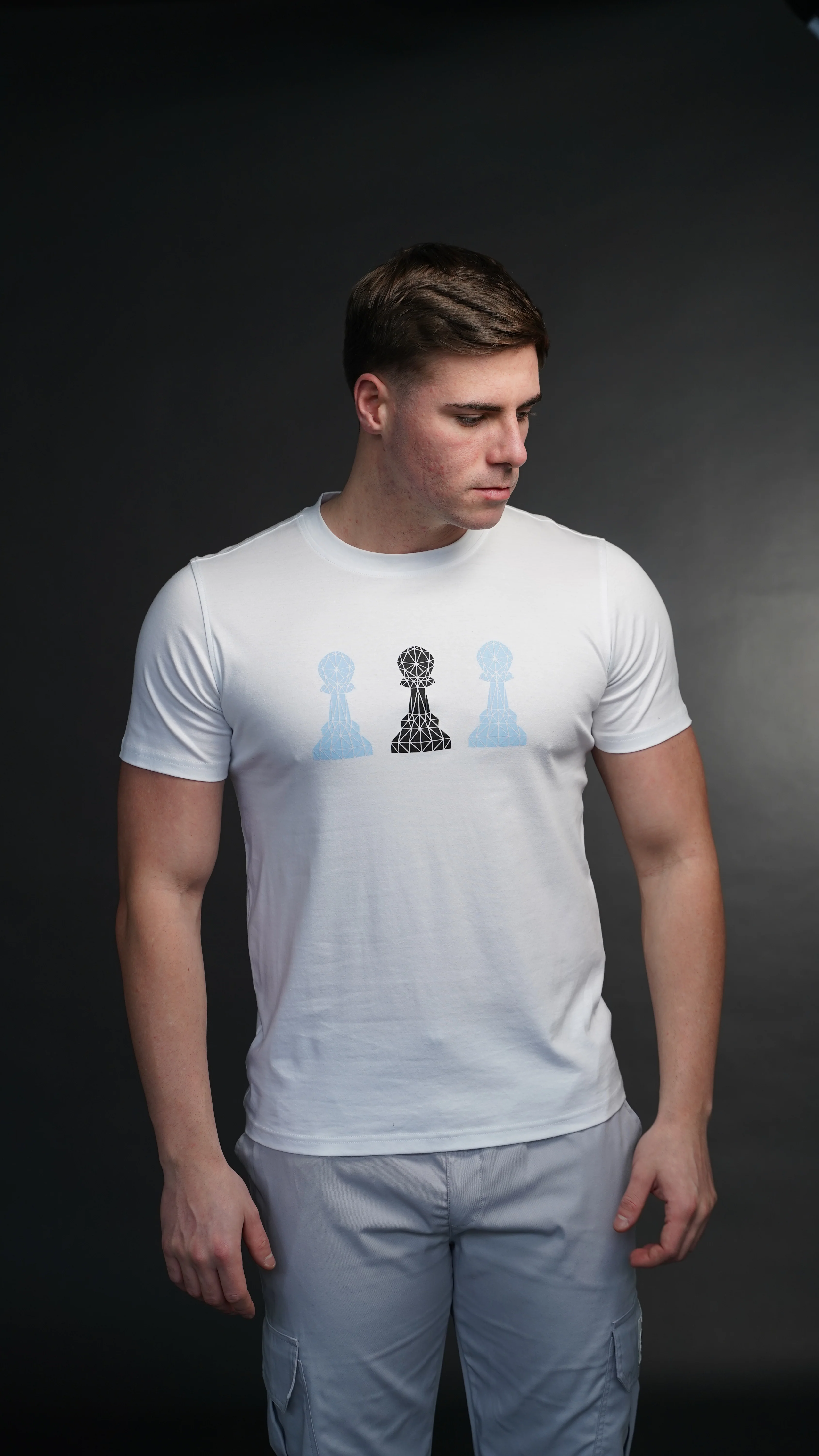 Men's Grey Cargo Bottoms - Image 3