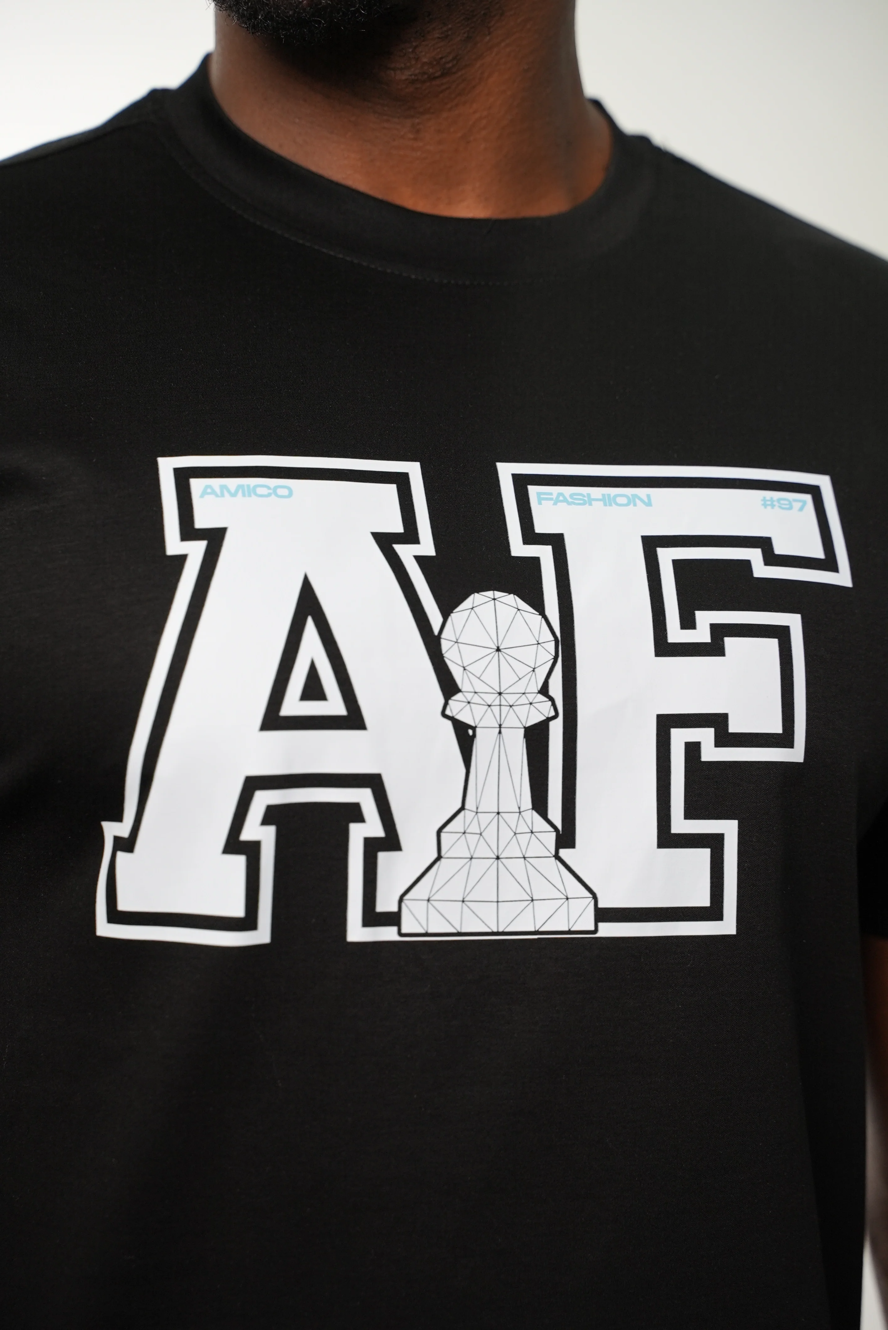 Men's Black AF T-Shirt - Image 3