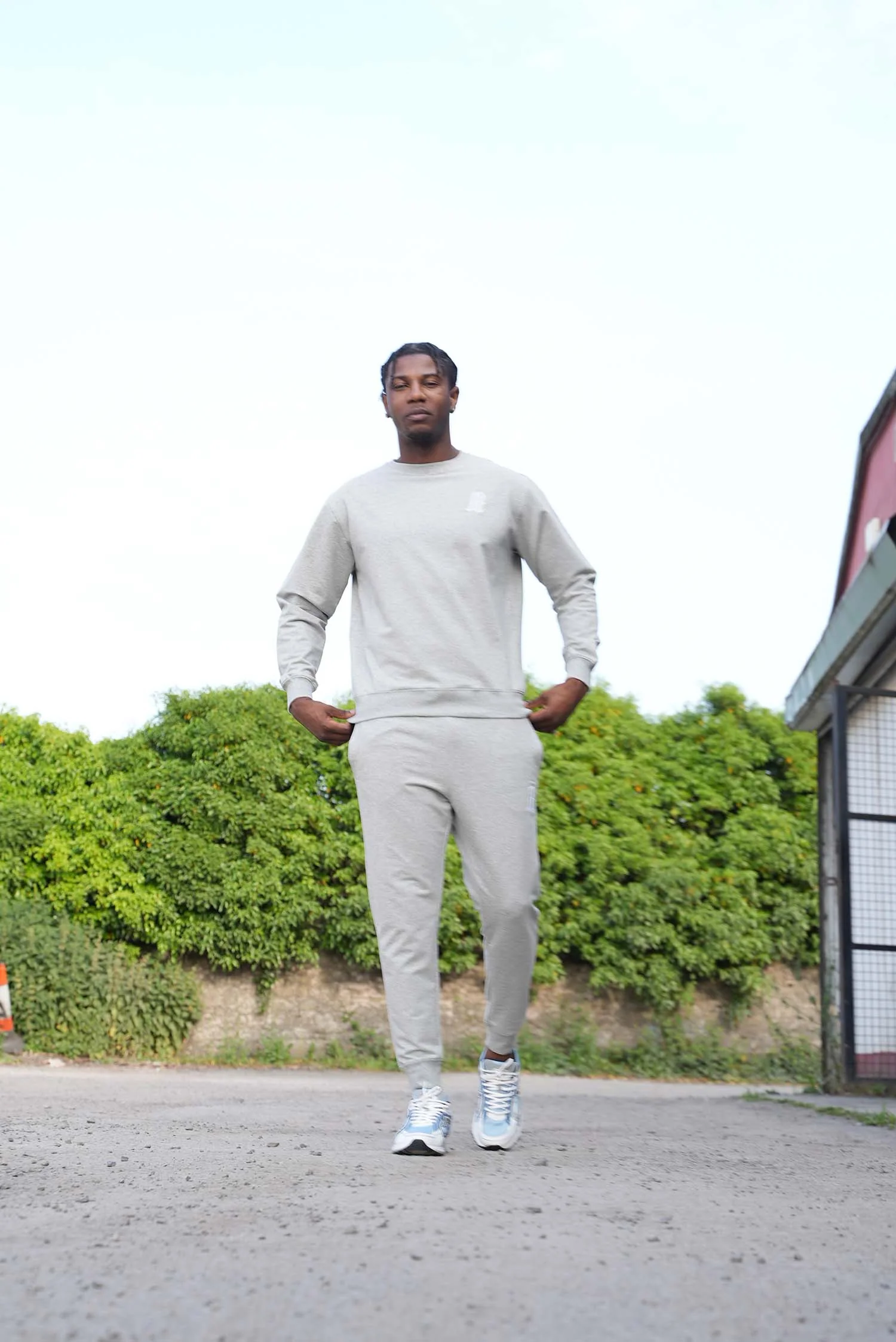 Men's Grey A Lettered Joggers - Image 3